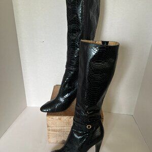 Black tall boots